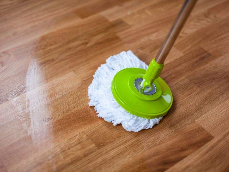 mocio che viene usato per la pulizia del parquet